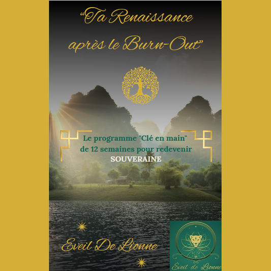 Couverture du programme e-book Ta Renaissance après le Burn-Out - Éveil de Lionne